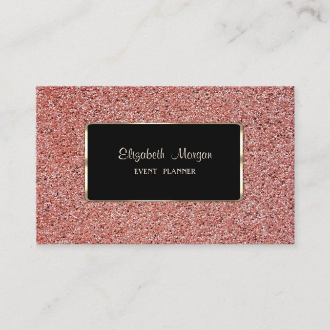 Elegant  Stylish,Modern,Black Frame, Red Marble Business Card (Front)
