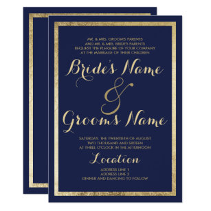 navy blue wedding invitations zazzle