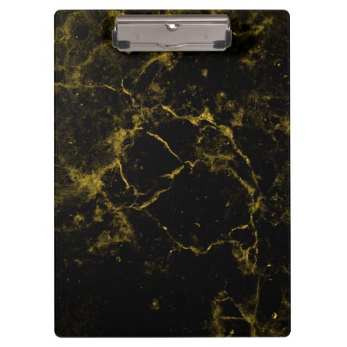 elegant stylish modern chic black and gold marble clipboard