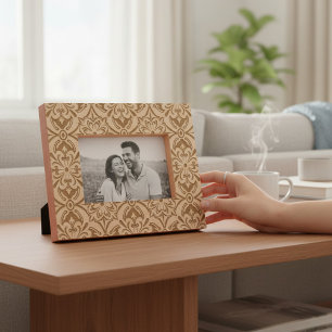 Elegant Stylish Modern Floral Pattern Engraved Frames