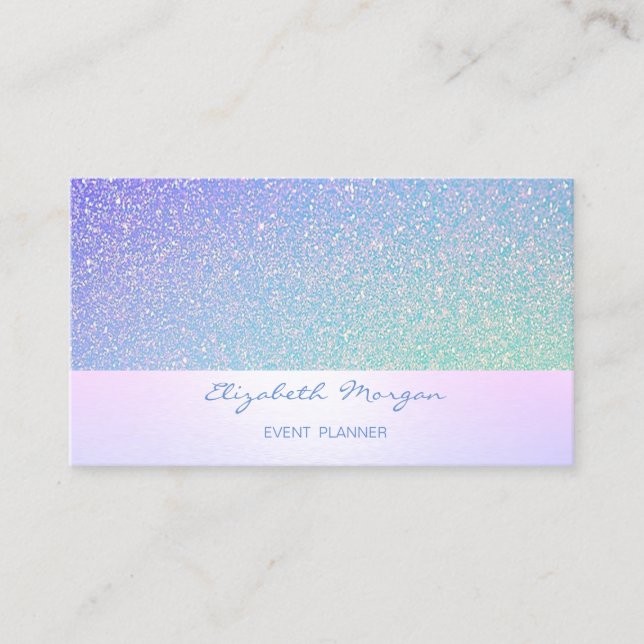 Elegant Stylish , Modern,Glittery Business Card (Front)