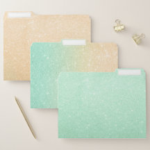 Elegant stylish modern gold & mint glitter