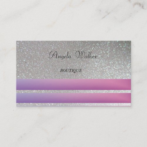 Elegant Stylish Modern Proffesional Glitter Business Card