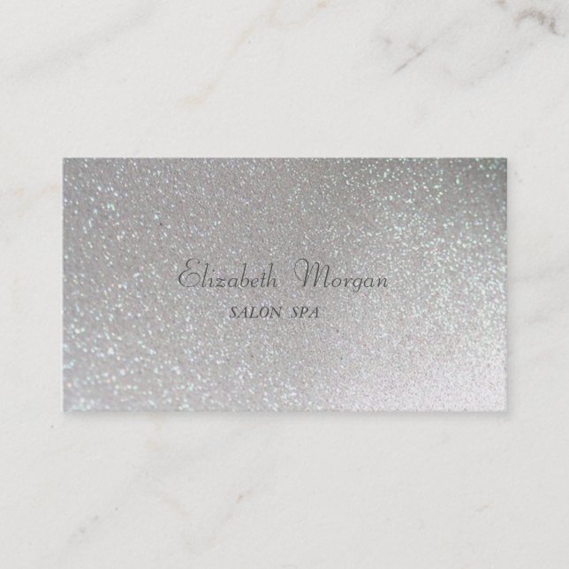 Elegant Stylish Modern Proffesional Glittery Business Card (Front)