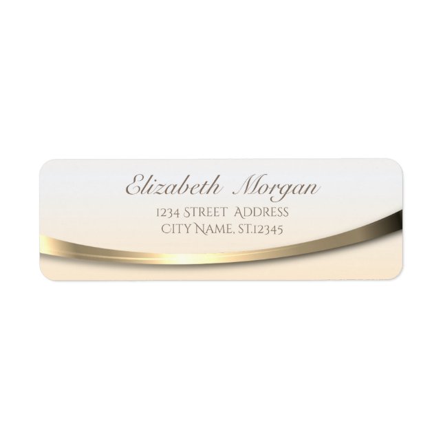 Elegant Stylish Modern Sophisticated Label (Front)
