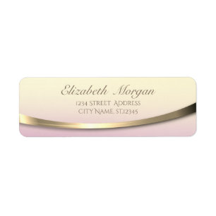 Elegant Stylish Modern Sophisticated,Ombre Label