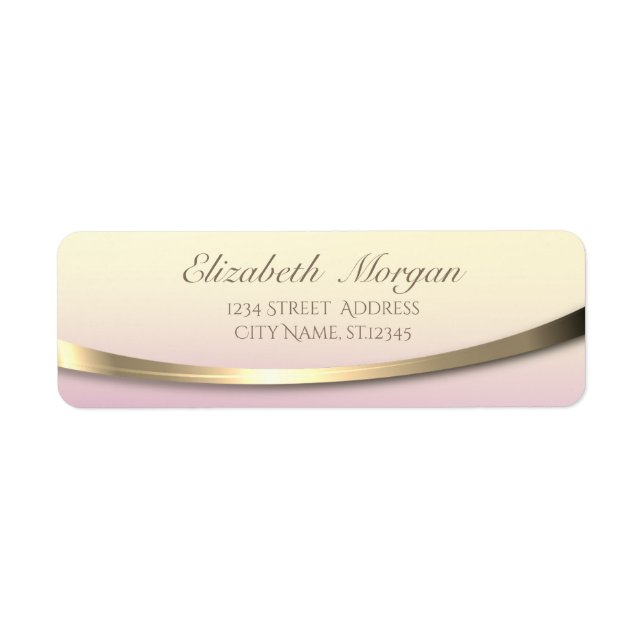 Elegant Stylish Modern Sophisticated,Ombre Label (Front)