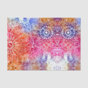 Elegant Stylish Modern Trendy White Mandalas Tissue Paper