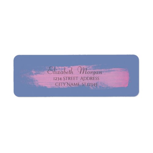 Elegant Stylish Modern Watercolor Brush Stroke Label