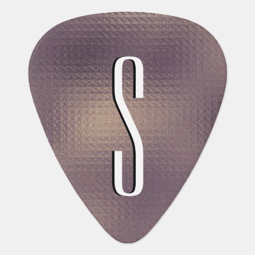 Elegant Stylish Monogrammed Guitar Pick