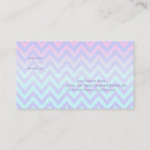 Elegant Stylish,Ombre Zigzag ,Shiny  Referral Card (Back)