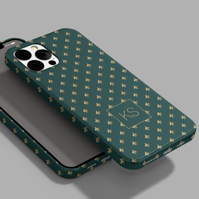 Elegant stylish pattern monogrammed  Case-Mate iPhone case (Creator Uploaded)