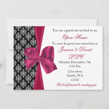 elegant stylish pink Corporate Invitation