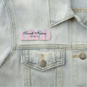Elegant Stylish Pink Name Tag