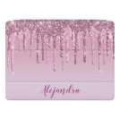 Elegant stylish pink rose gold glitter drips iPad pro cover Elegant stylish pink rose gold glitter drips iPad pro cover