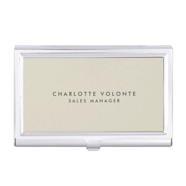 Elegant Stylish Professional Business Card Case (Front)