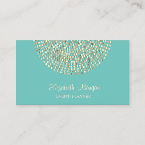 Elegant Stylish ProfessionalSimpleGold Dots Business Card