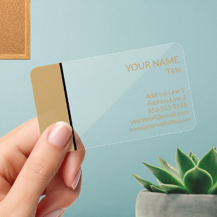 Elegant Stylish Professional Website Clear Business Cards