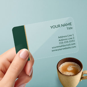 Elegant Stylish Professional Website Clear Business Cards