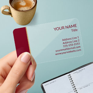 Elegant Stylish Professional Website Clear Business Cards