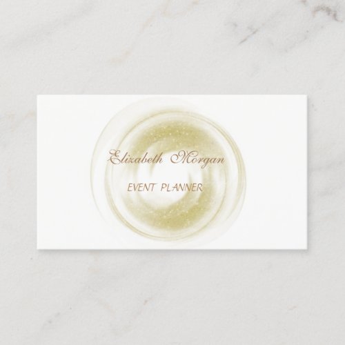 Elegant Stylish Proffesional  _White Business Card