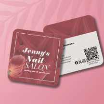 Elegant Stylish Red Abstract Pattern Nail Makeup