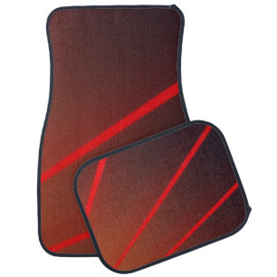 Elegant Stylish Red Set of Car Mats