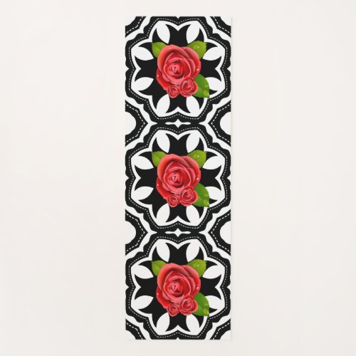 Elegant Stylish Romantic Floral Modern Pattern  Yoga Mat