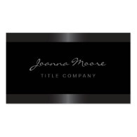 Elegant stylish satin gray border black business cards