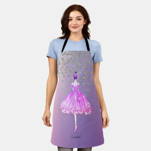 Elegant Stylish Shiny Diamonds Ballerina Apron