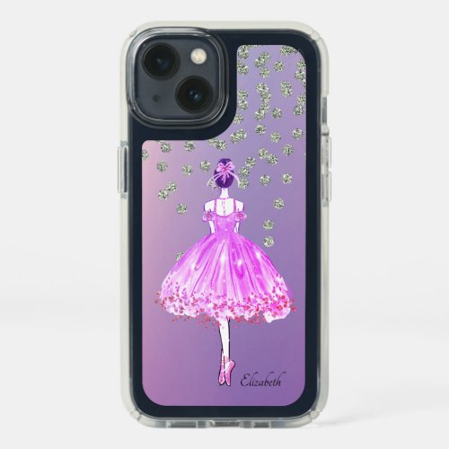 Elegant Stylish Shiny Diamonds Ballerina  Speck iPhone 13 Case