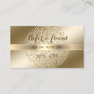 Elegant Stylish ,Shiny,Dots  Referral Card