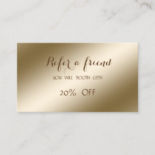 Elegant Stylish ,Shiny Referral Card