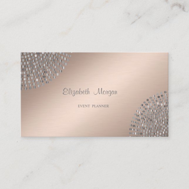 Elegant Stylish Simple,Dots Business Card (Front)