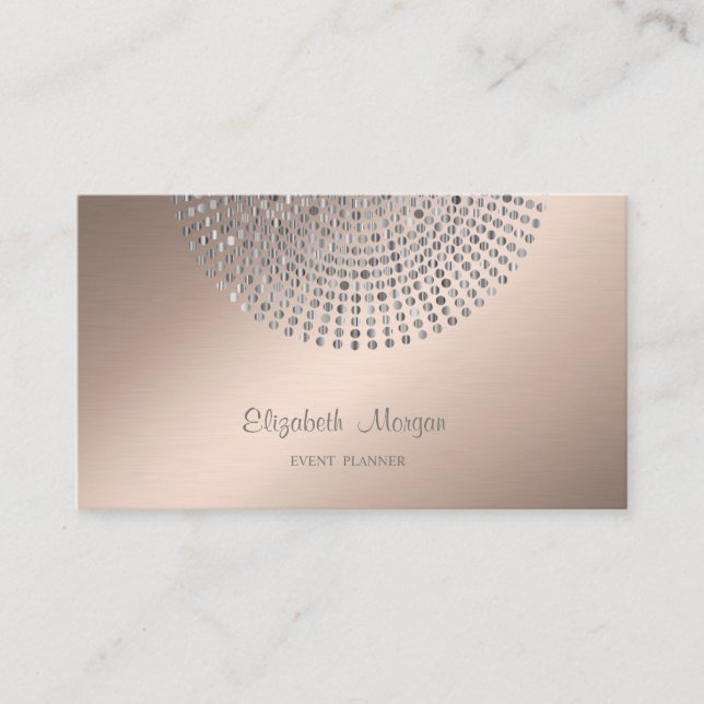 Elegant Stylish Simple,Dots Business Card (Front)