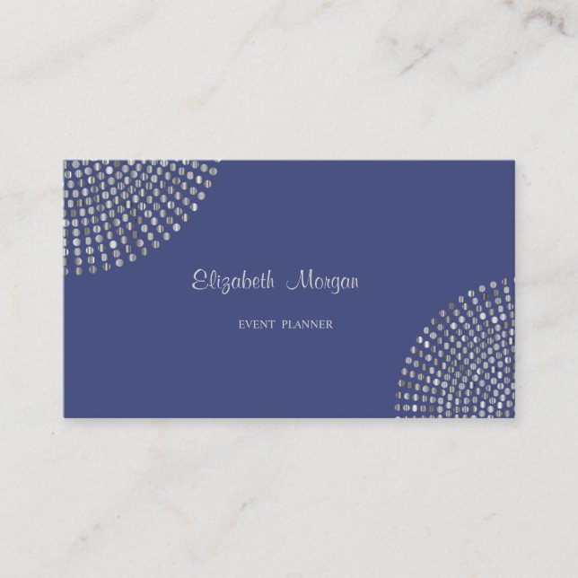 Elegant Stylish Simple,Dots Business Card (Front)
