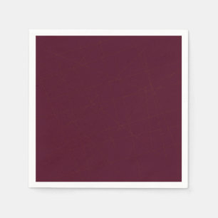 Elegant stylish solid dark purple burgundy paper napkins