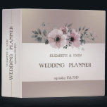 Elegant Stylish Sophisticated  Floral Wedding 3 Ring Binder<br><div class="desc">Elegant chic floral wedding planner.</div>