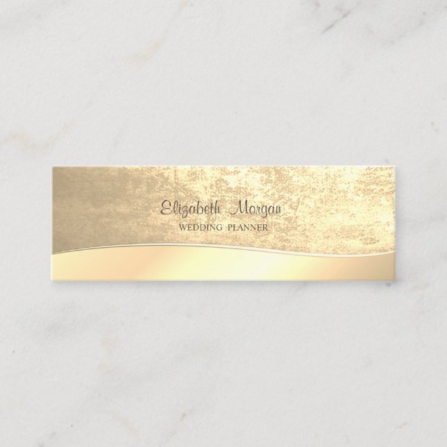 Elegant Stylish Sophisticated Mini Business Card (Front)