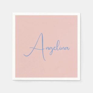 Elegant Stylish Trendy Handwriting Script Name Napkins