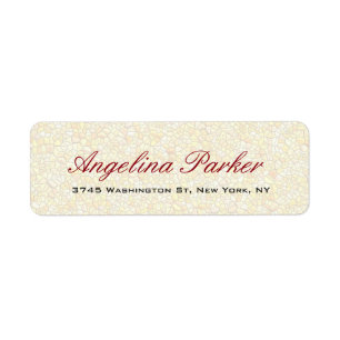 Elegant Stylish Trendy Stone Wall Pattern Label