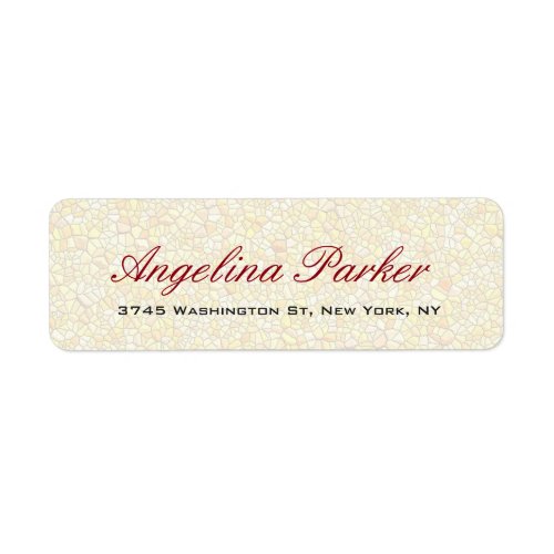 Elegant Stylish Trendy Stone Wall Pattern Label