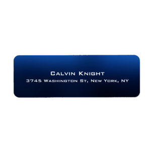 Elegant Stylish Trendy Unique Blue Professional Label