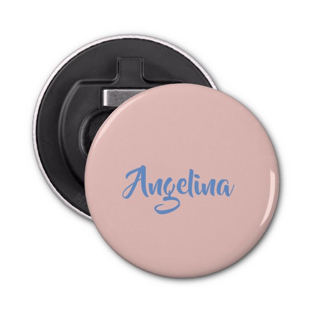 Elegant Stylish Trendy Unique Handwriting Script Bottle Opener (Front)