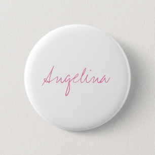 Elegant Stylish Trendy Unique Handwriting Script Button