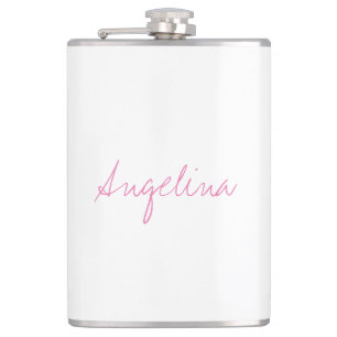Elegant Stylish Trendy Unique Handwriting Script Flask