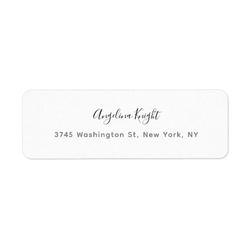 Elegant Stylish Trendy Unique Handwriting Script Label