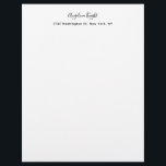 Elegant Stylish Trendy Unique Handwriting Script Letterhead<br><div class="desc">This Simplicity style is everything. Simple but truly makes a professional beautiful statement.</div>