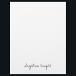 Elegant Stylish Trendy Unique Handwriting Script Letterhead<br><div class="desc">Looking for a beautiful calligraphy with an aesthetic handwriting? This simple,  eye-catching design is for you. This product immediately impresses those who see it. The fine and tasteful design will immediately reflect the quality of your relationship and family.</div>