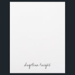 Elegant Stylish Trendy Unique Handwriting Script Letterhead<br><div class="desc">Looking for a beautiful calligraphy with an aesthetic handwriting? This simple,  eye-catching design is for you. This product immediately impresses those who see it. The fine and tasteful design will immediately reflect the quality of your relationship and family.</div>